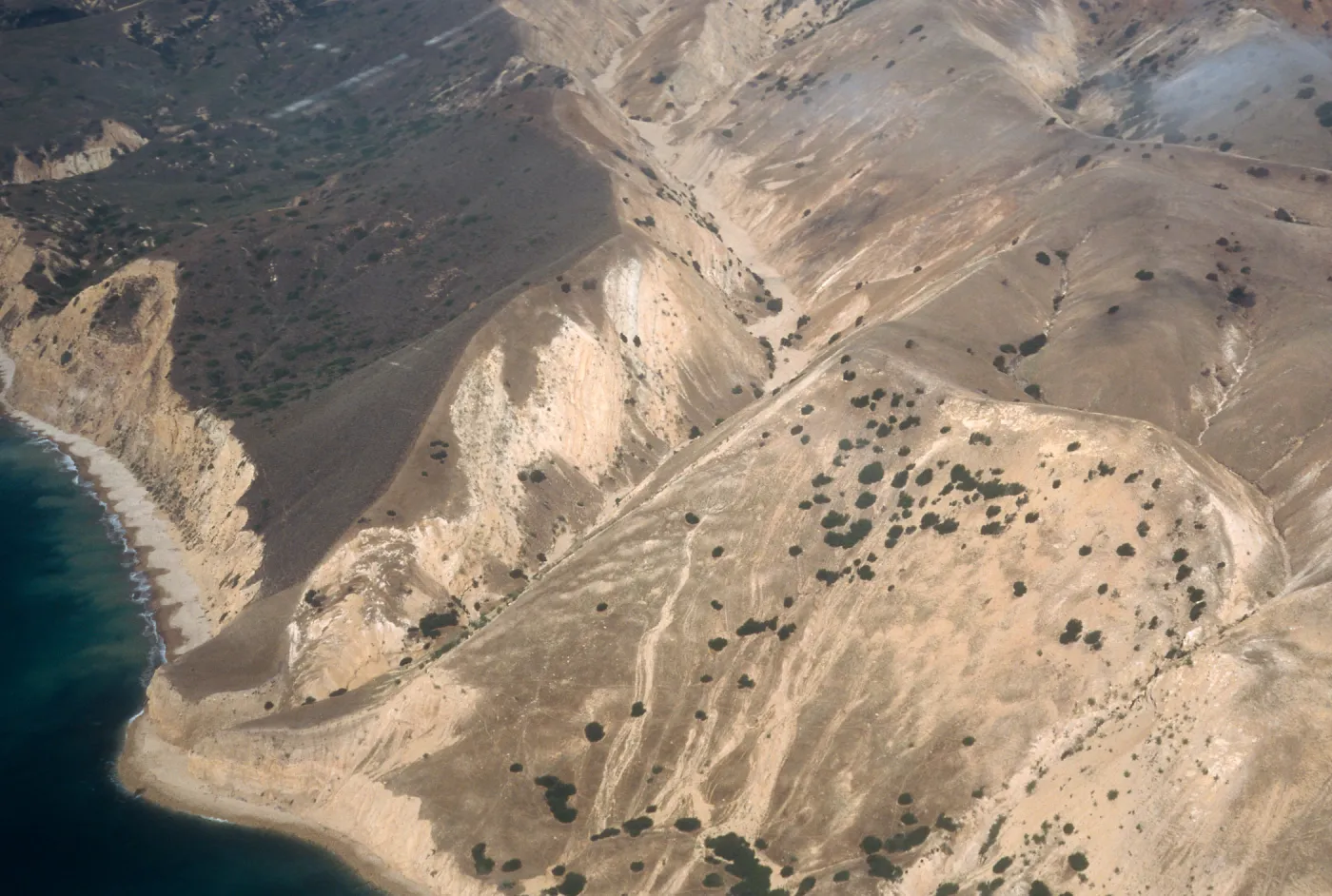 The Nature Conservancy/National Park Service boundary, Santa Cruz Island