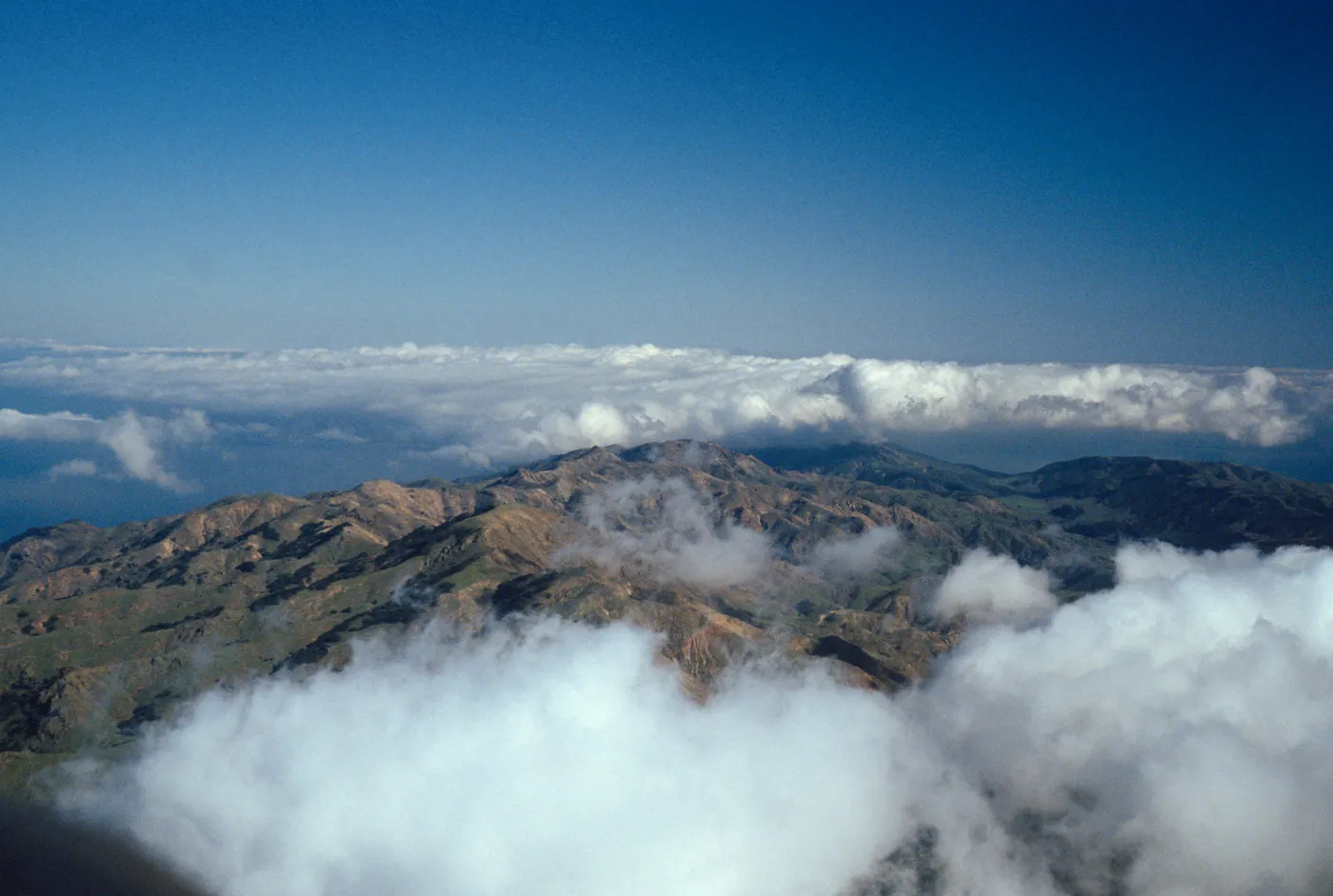 North ridge & fog, Santa Cruz Island