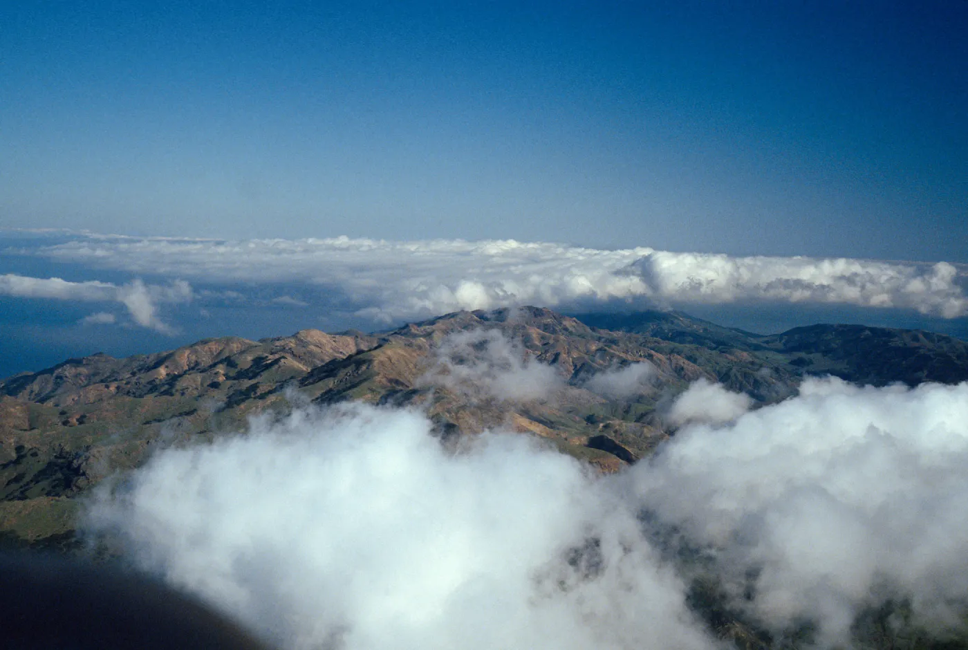 North ridge & fog, Santa Cruz Island