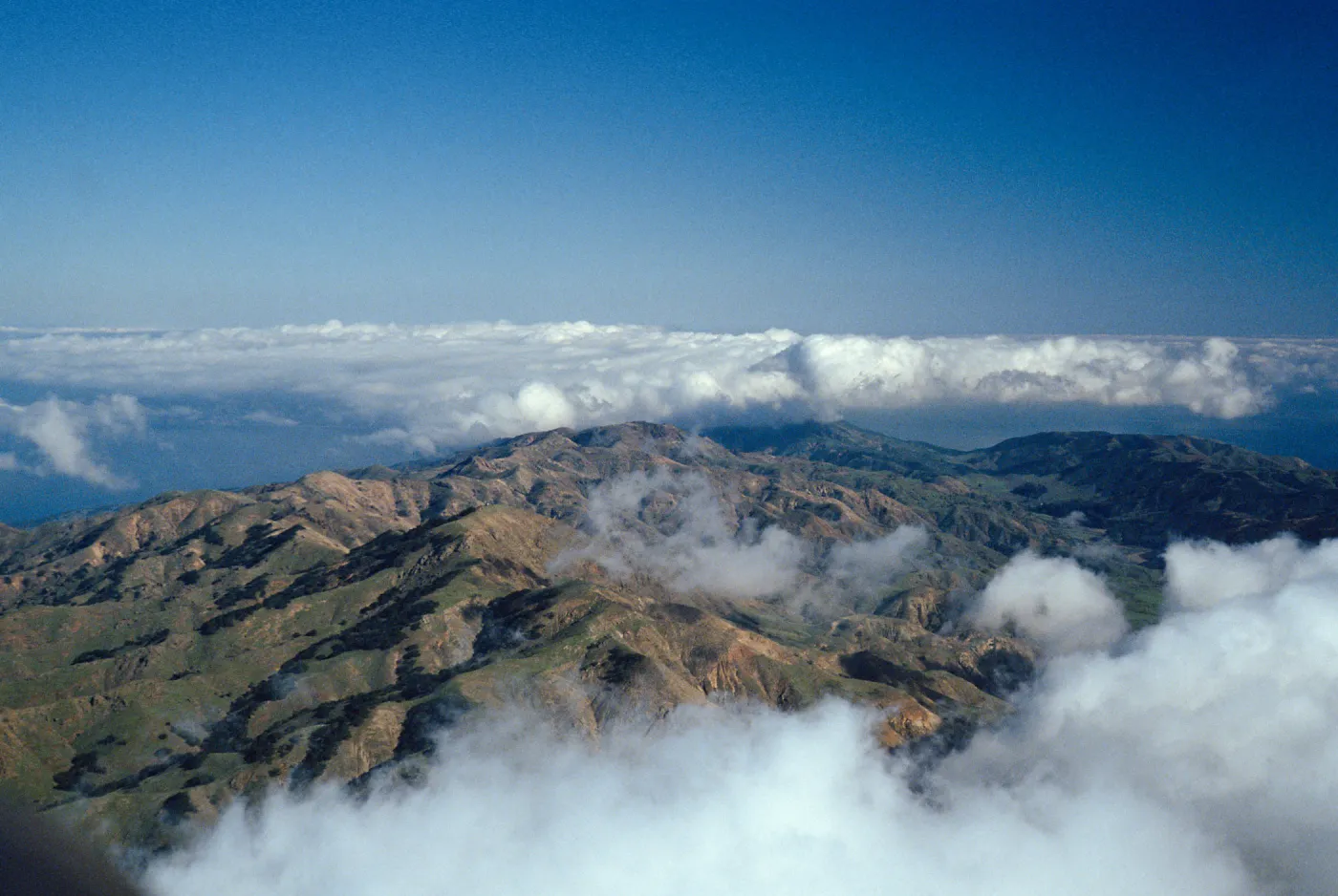 North ridge & fog, Santa Cruz Island