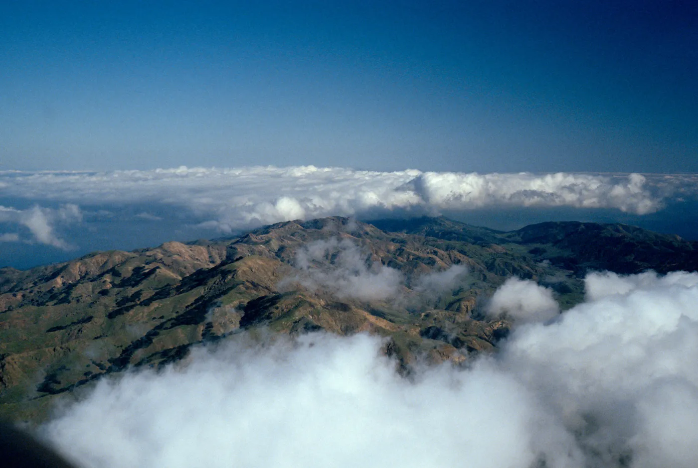 North ridge & fog, Santa Cruz Island