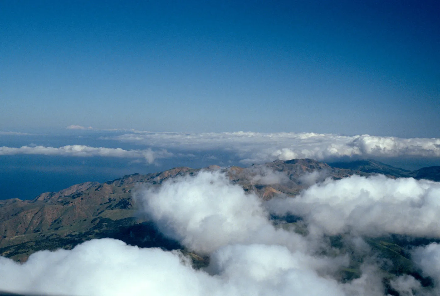 North ridge & fog, Santa Cruz Island