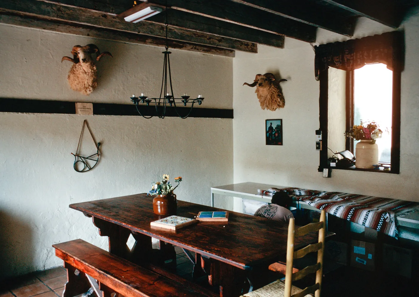Dining room, Smugglers Ranch, Santa Cruz Island