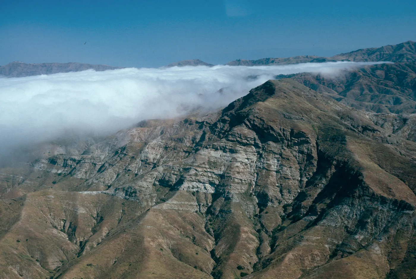 Sierra Blanca ridge from South, Santa Cruz Island