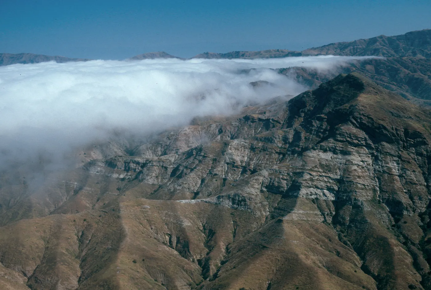 Sierra Blanca ridge, South side, Santa Cruz Island