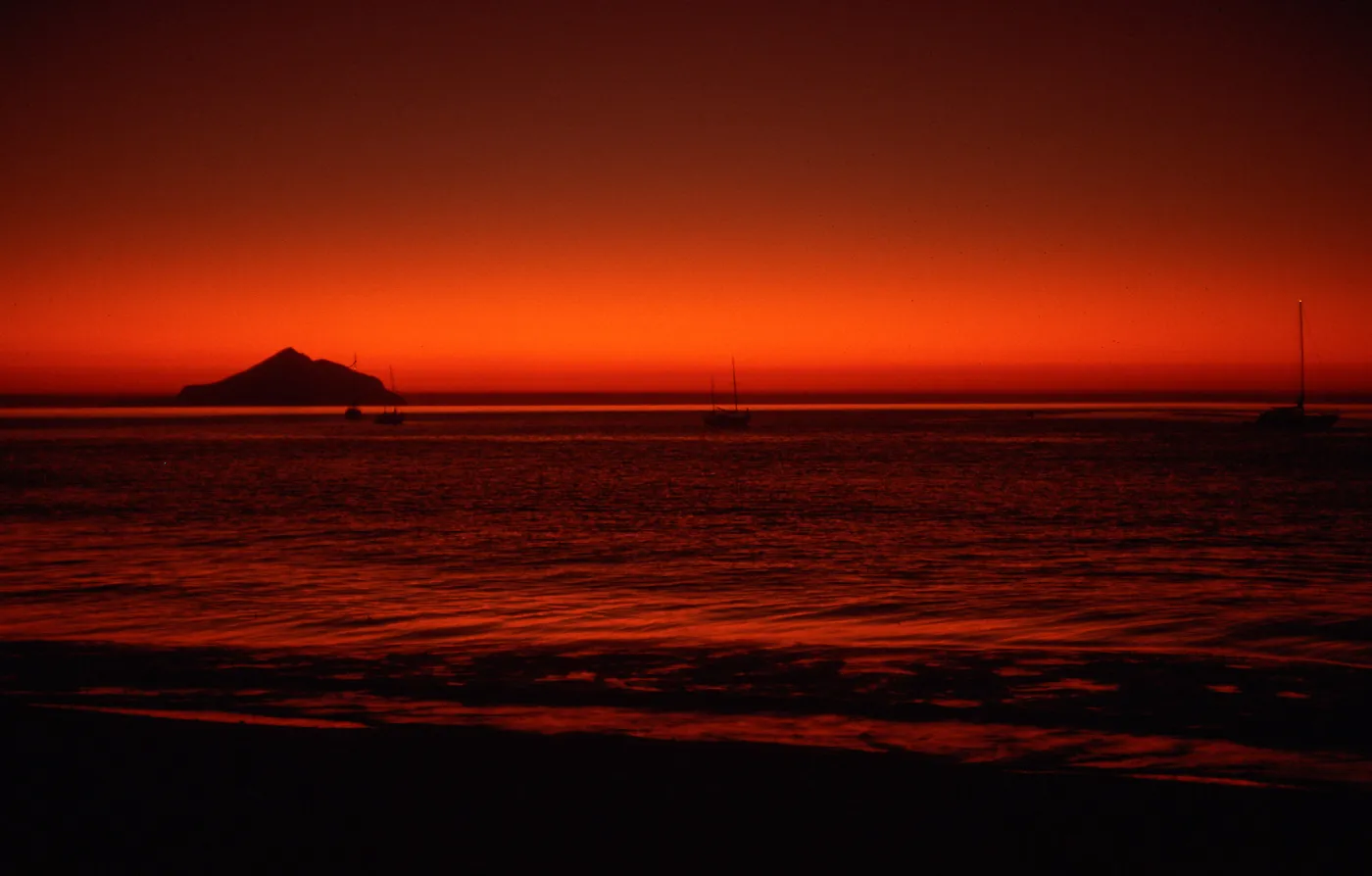 Sunrise over Anacapa Island from Smugglers Beach, Santa Cruz Island