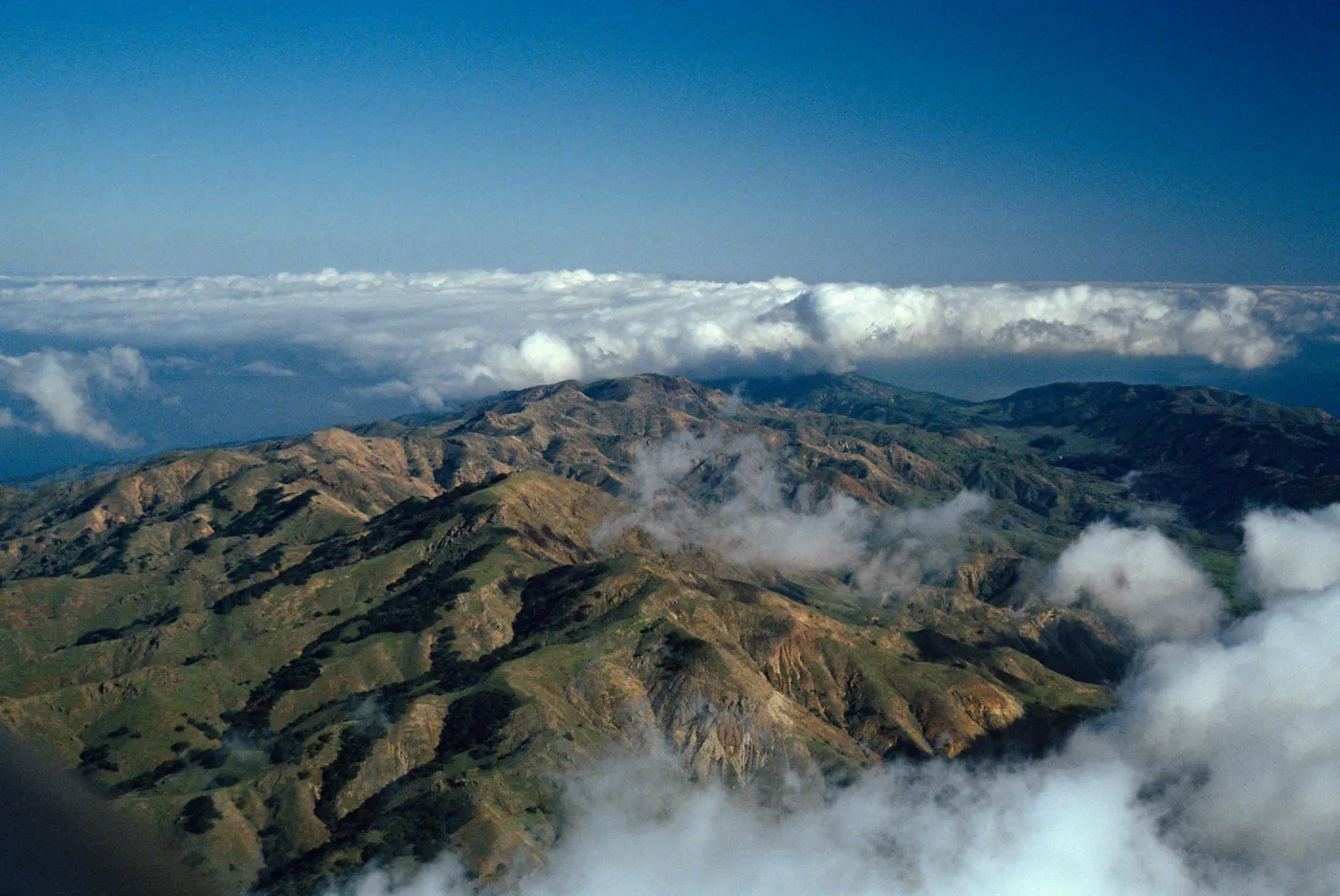 north ridge & Central Valley from Picacho Diablo & vicinity, Santa Cruz Island