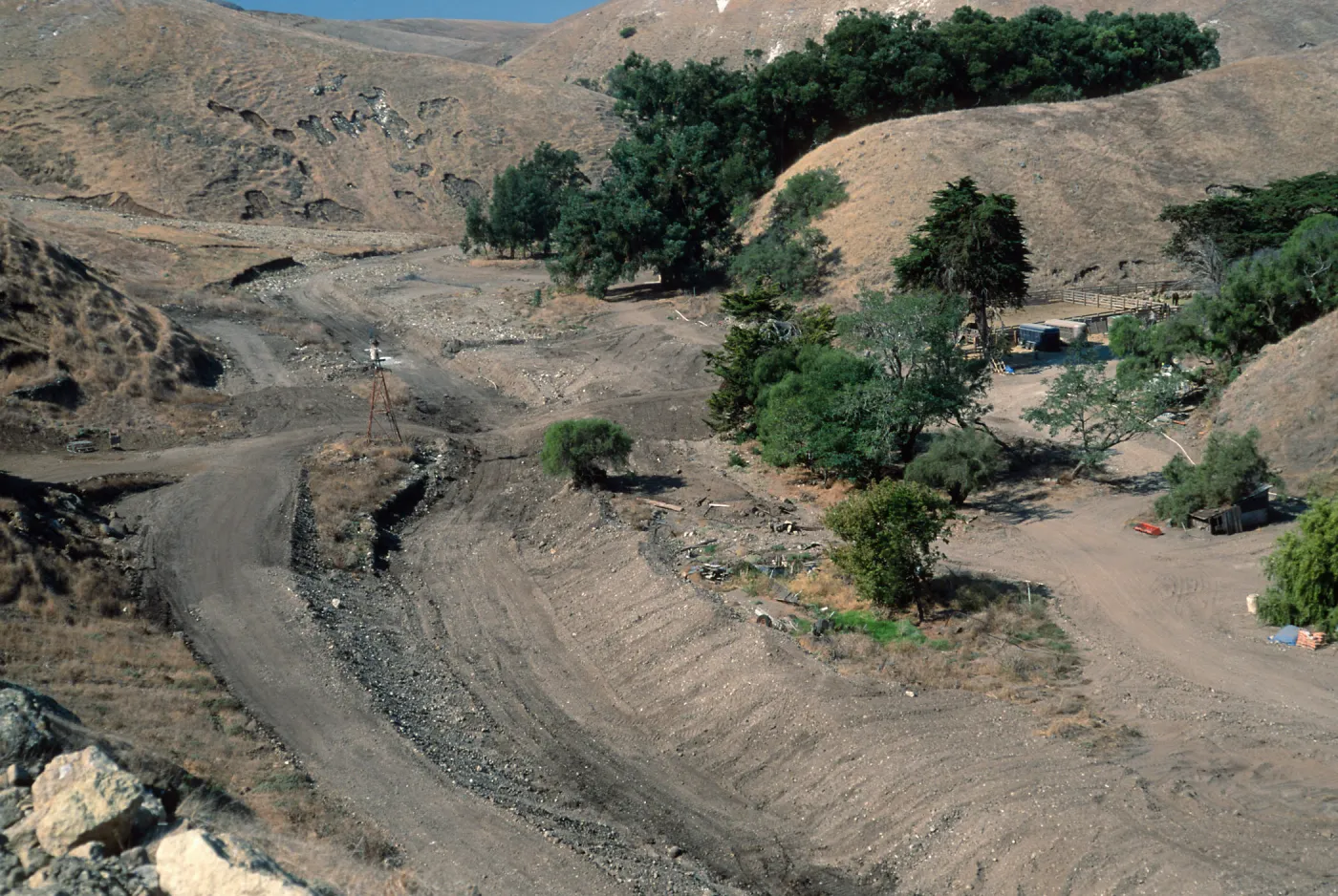 Scorpion streambed from road to Smugglers, East Santa Cruz Island