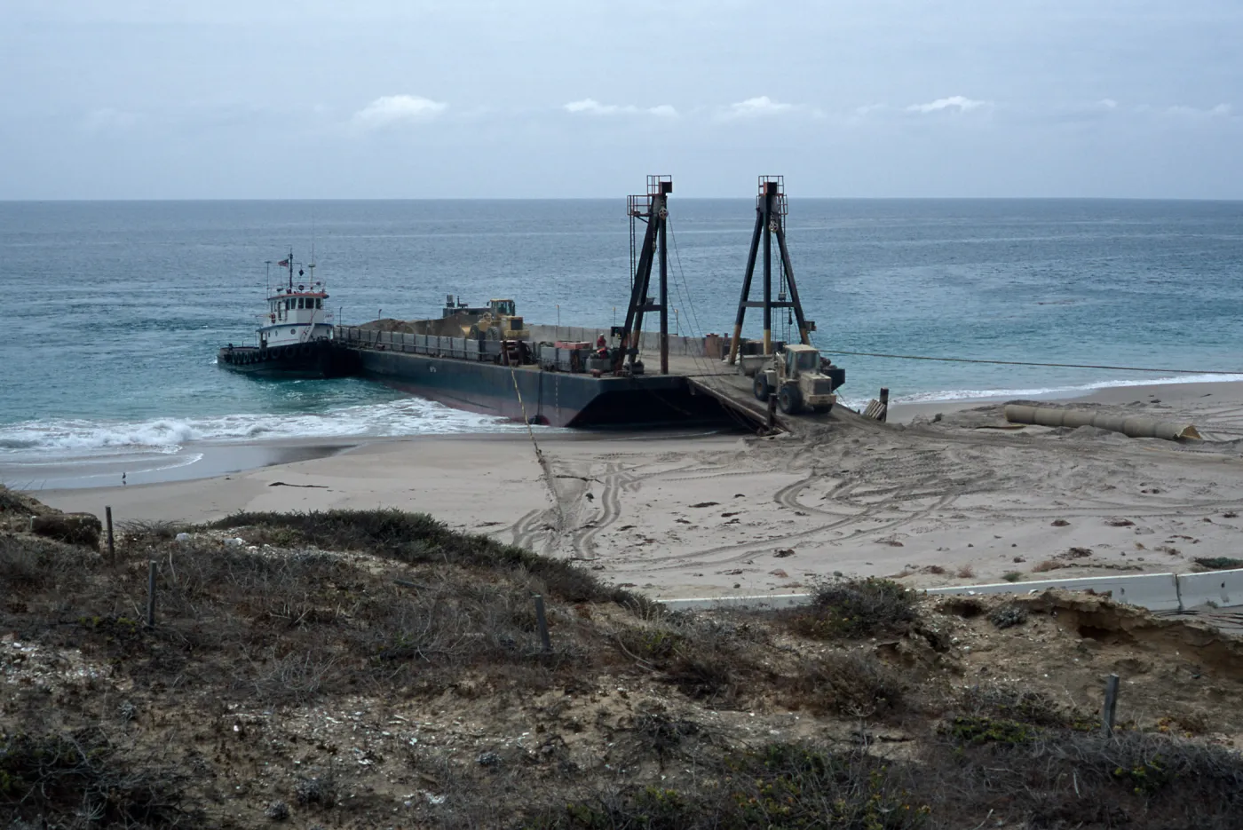 Metric Company barge, Daytona Beach, San Nicolas Island