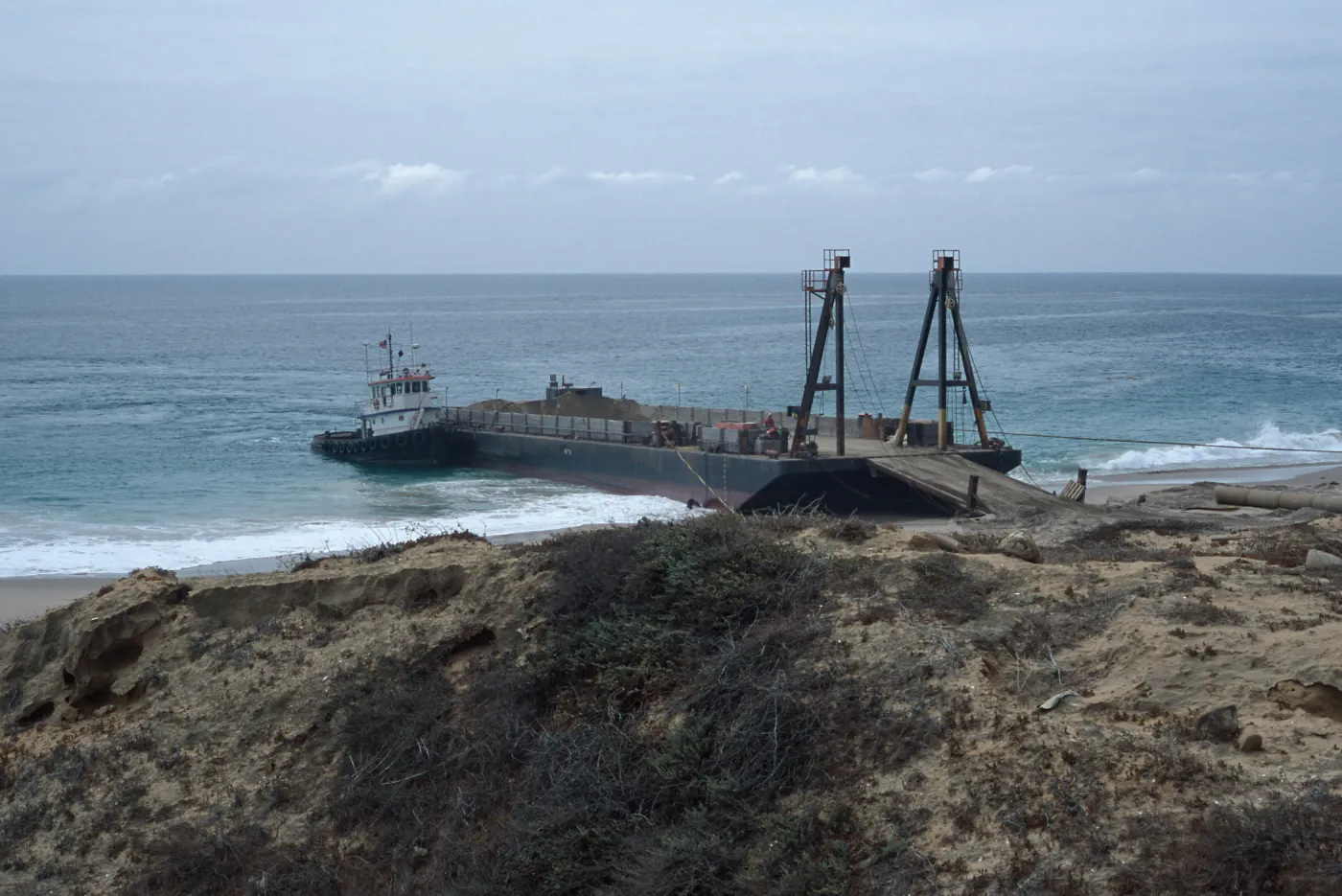 Metric Company barge, Daytona Beach, San Nicolas Island