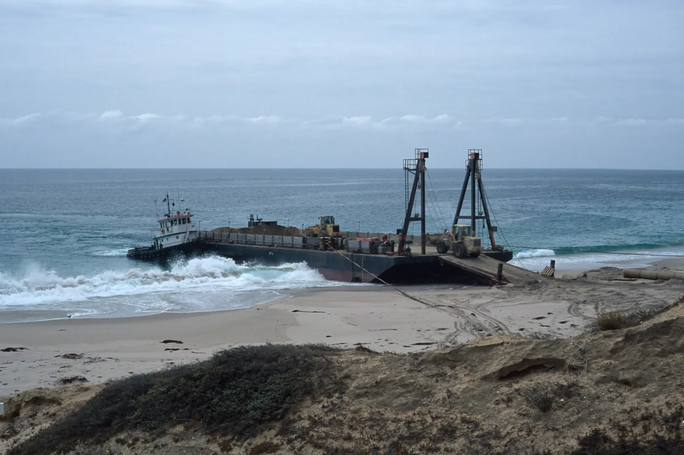 Metric Company barge, Daytona Beach, San Nicolas Island