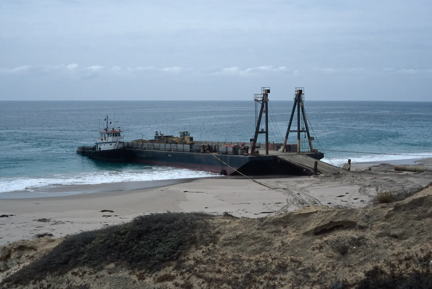 Metric Company barge, Daytona Beach, San Nicolas Island