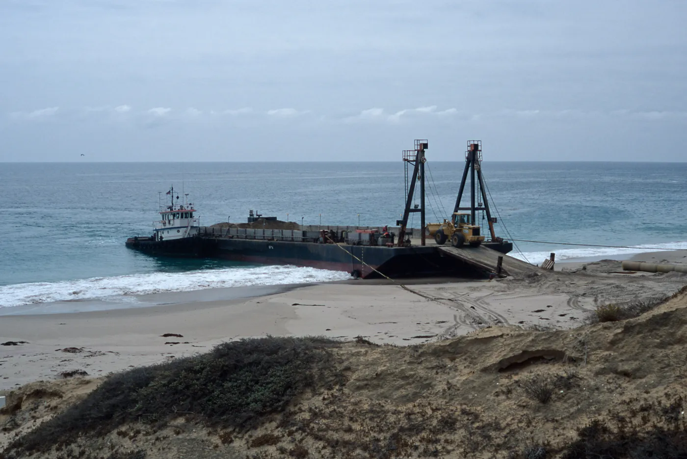 Metric Company barge, Daytona Beach, San Nicolas Island