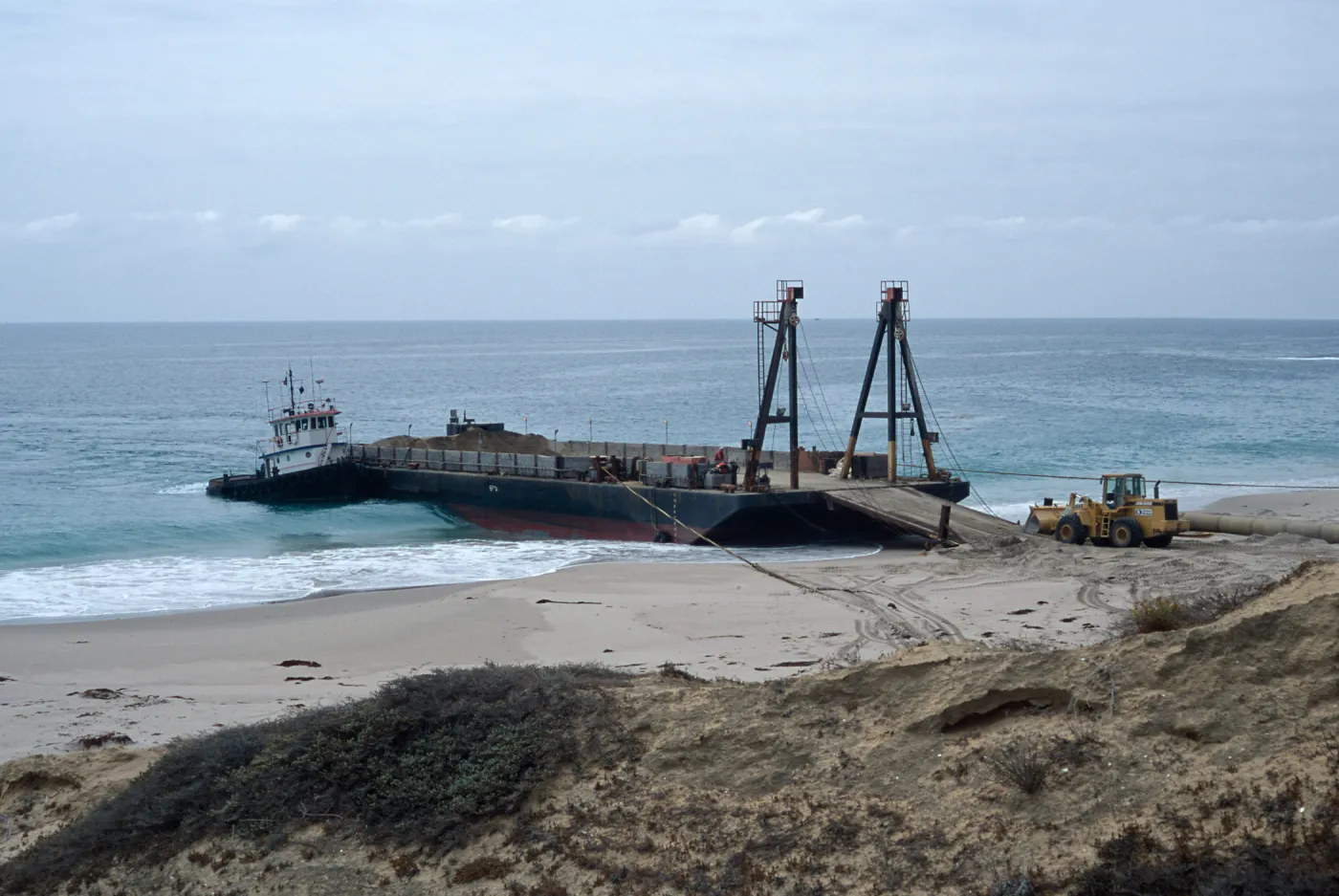 Metric Company barge, Daytona Beach, San Nicolas Island