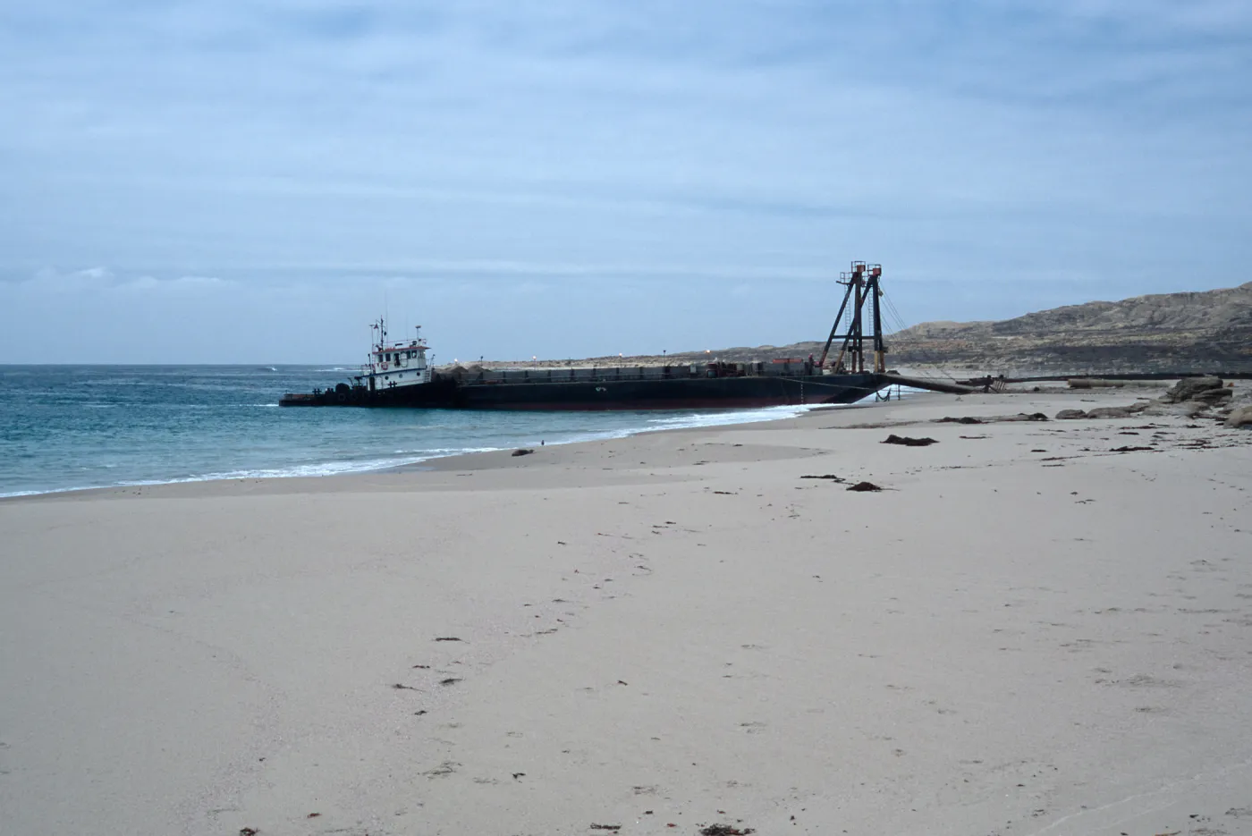 Metric Company barge, Daytona Beach, San Nicolas Island