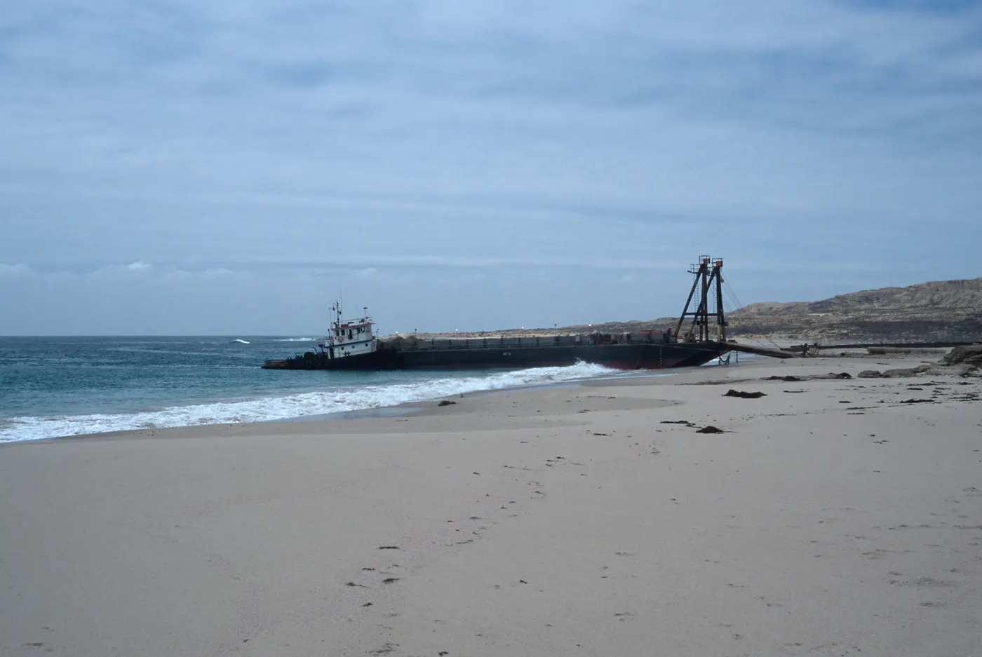 Metric Company barge, Daytona Beach, San Nicolas Island