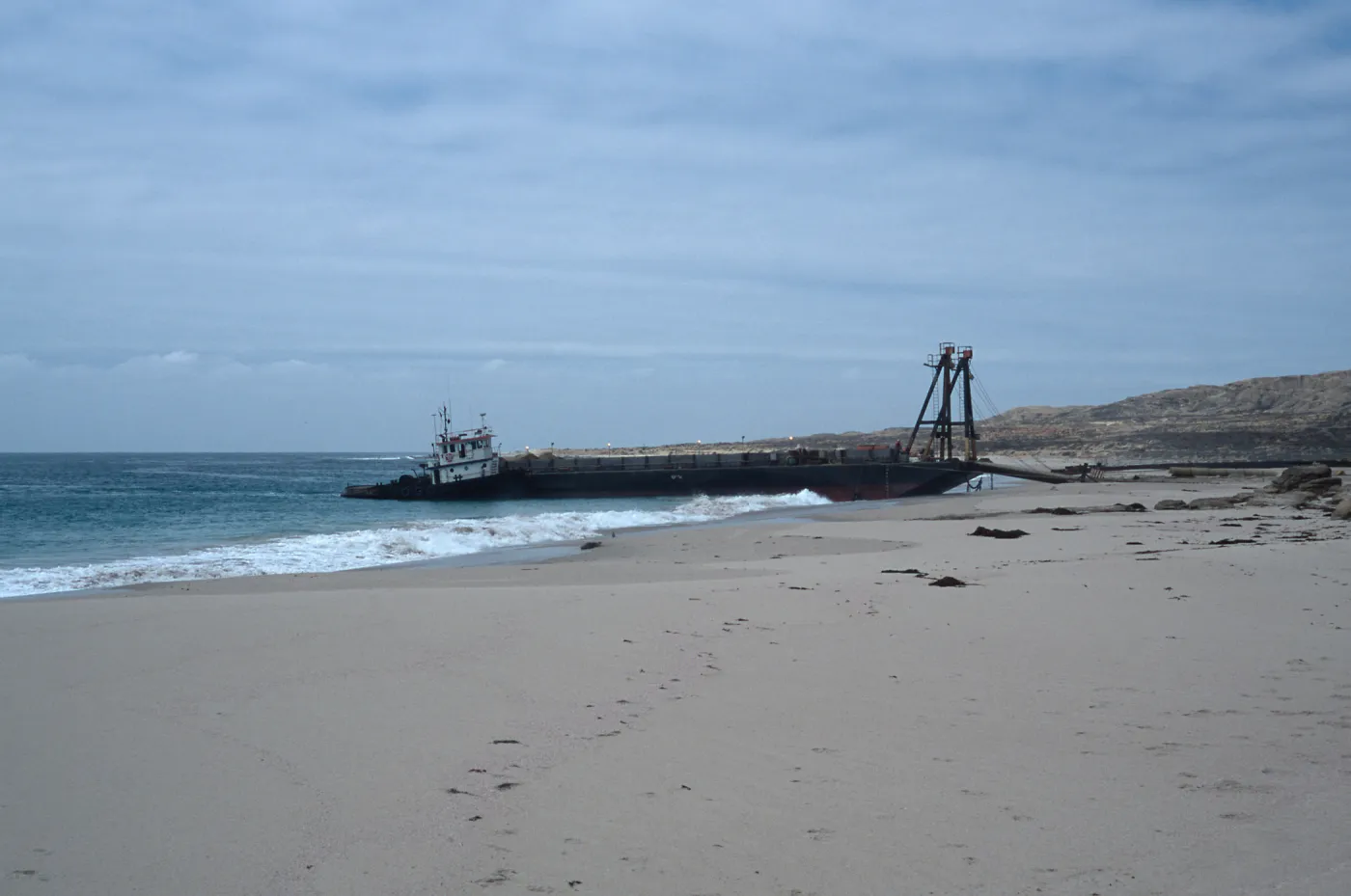 Metric Company barge, Daytona Beach, San Nicolas Island