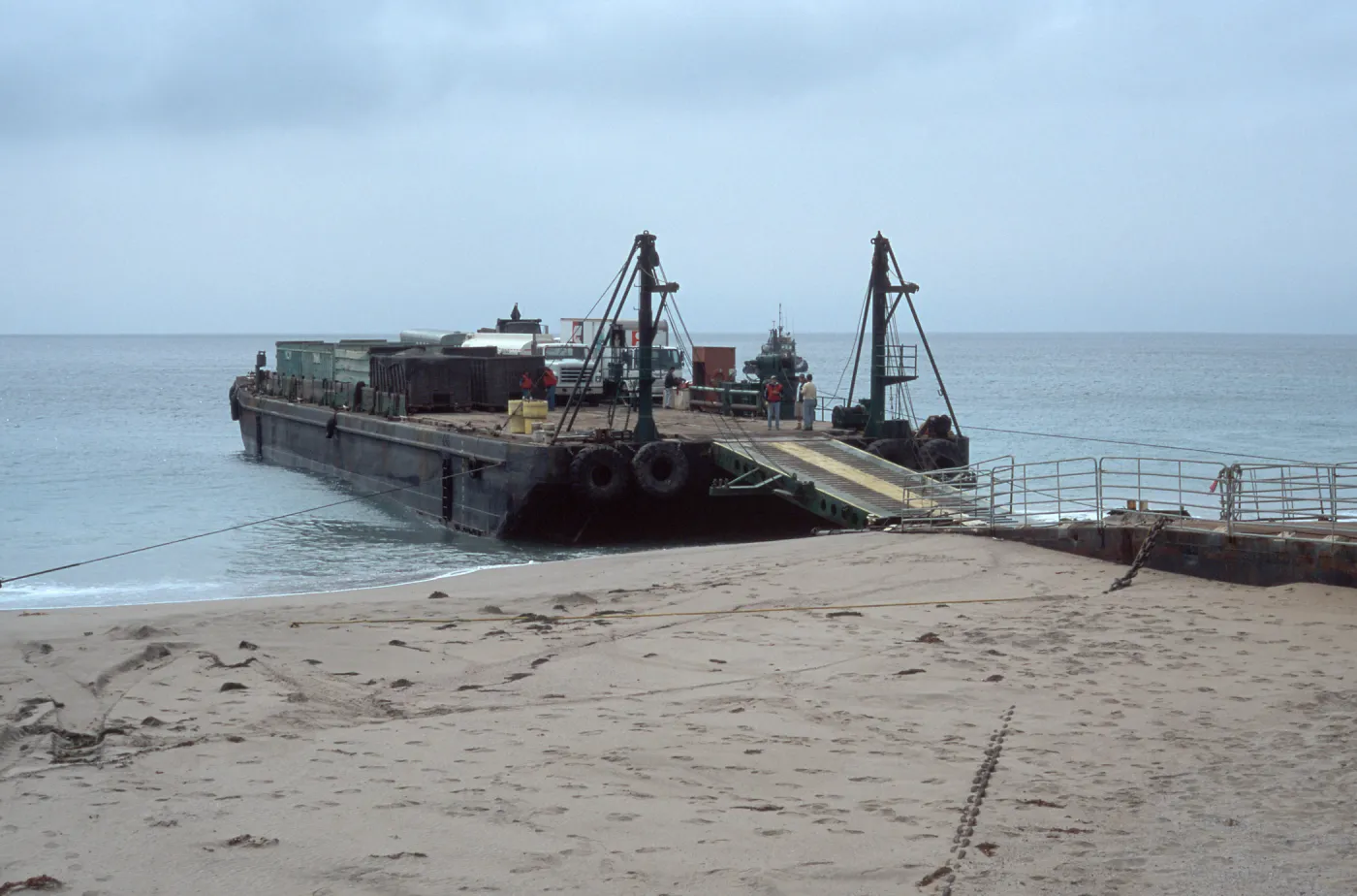 barge, Daytona Beach, San Nicolas Island