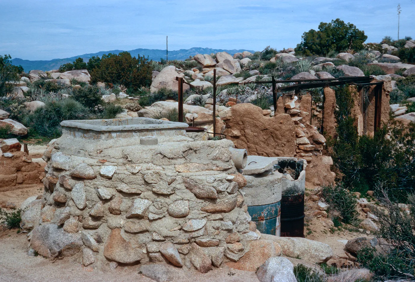 Ghost Mountain ruins, old cistern, Anza-Borrego State Park, San Diego County