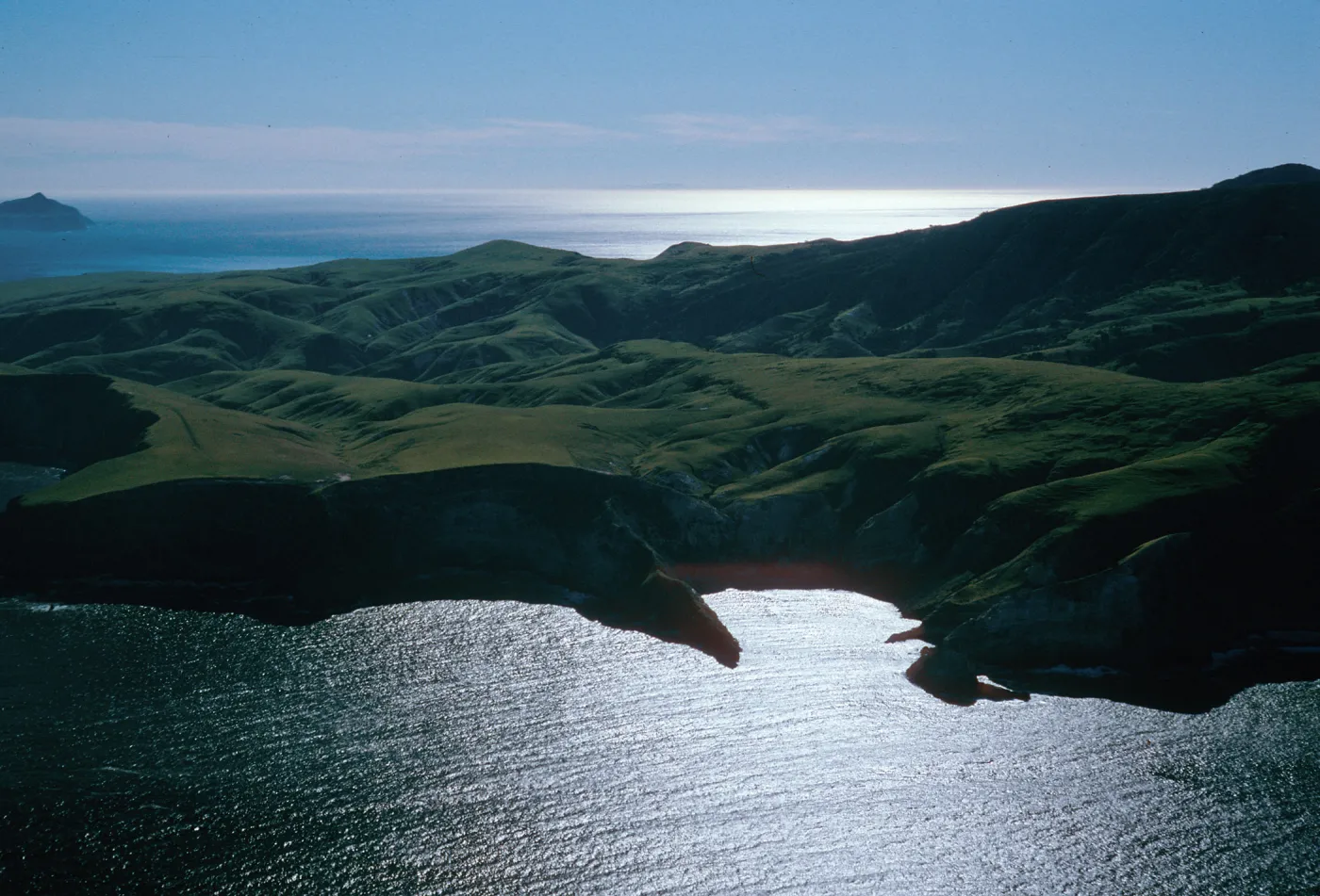 Potato Harbor & view of East end of Santa Cruz Island