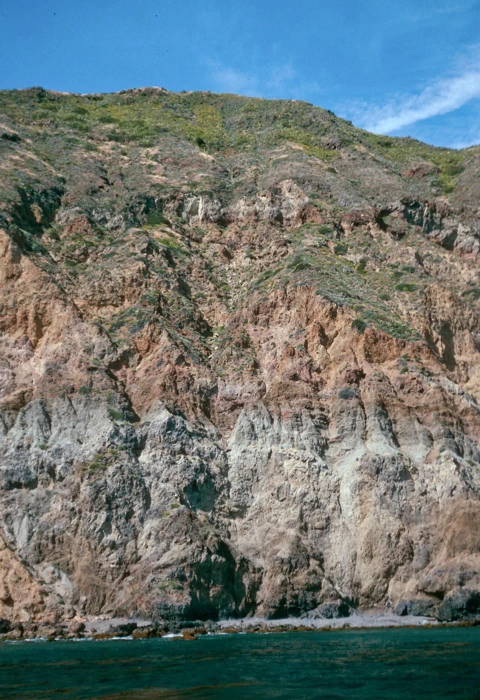 offshore bluffs, West Anacapa Island