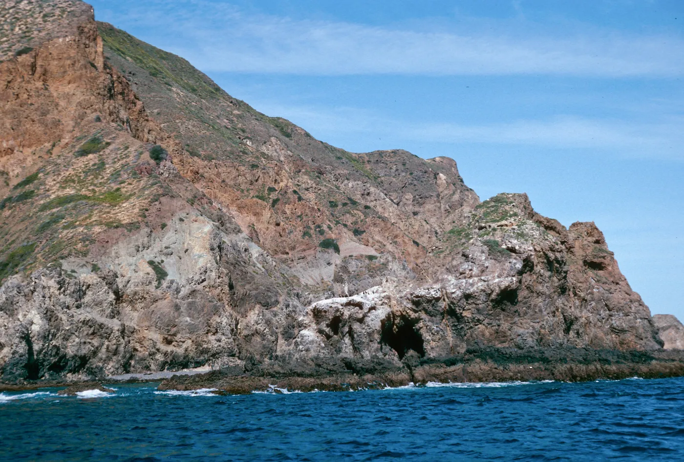 offshore bluffs, West Anacapa Island