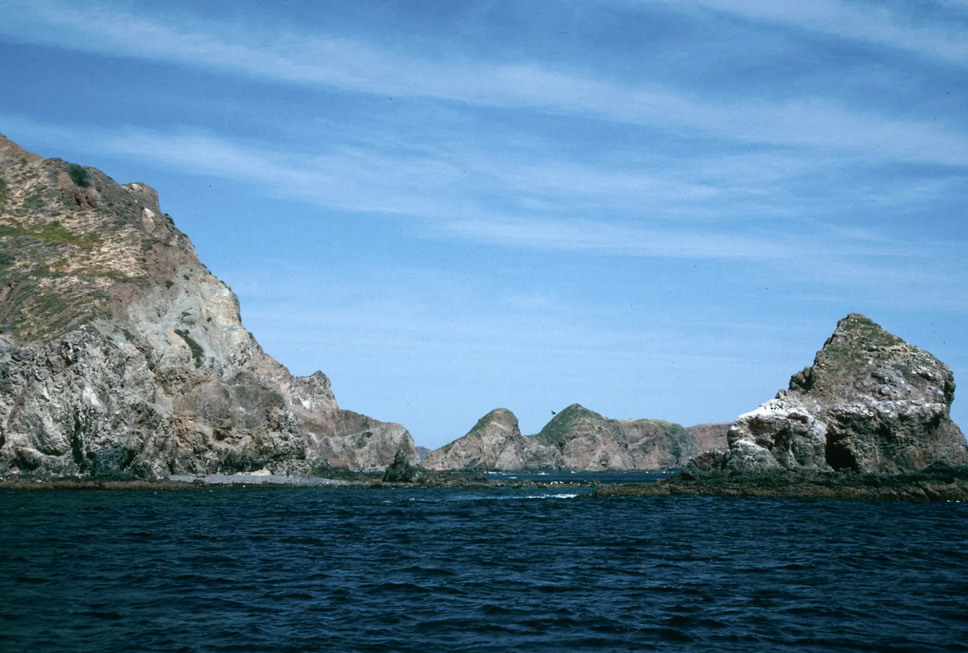 offshore bluffs, behind Frenchys Cove, West Anacapa Island