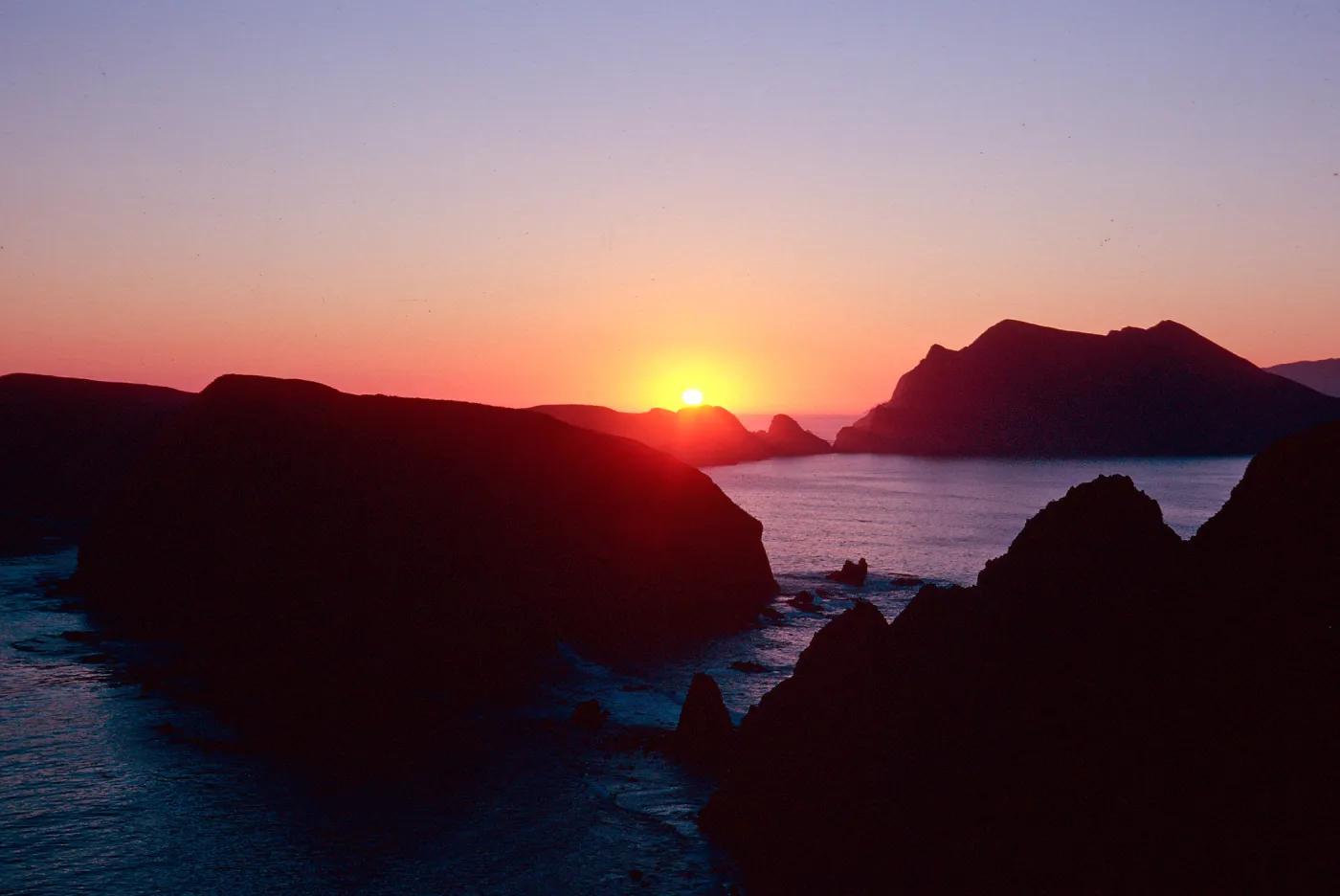sunset, East Anacapa Island