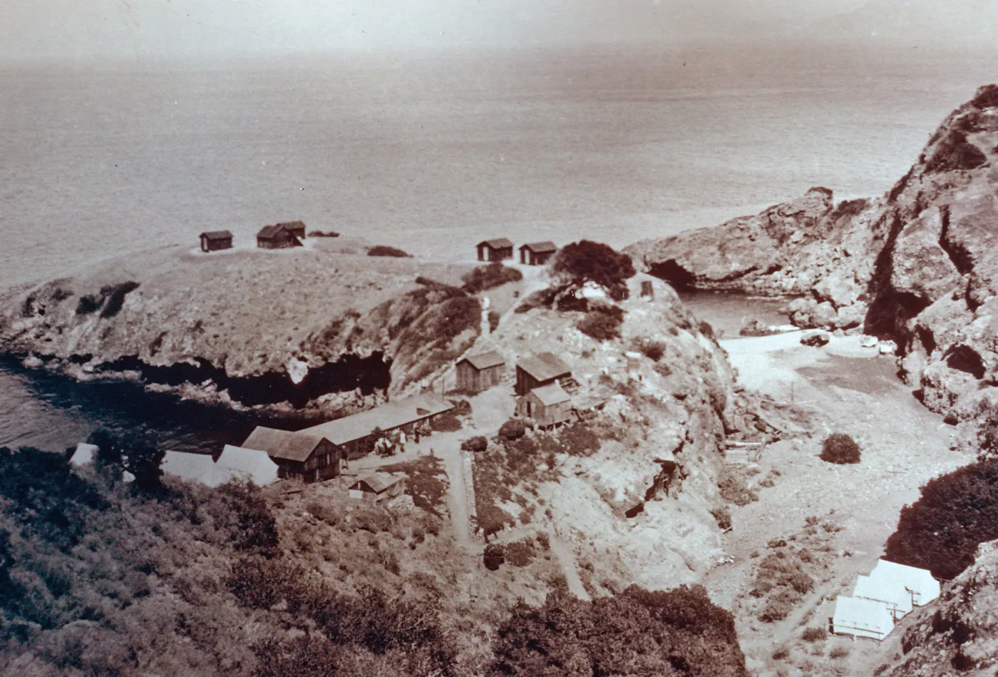 Pelican Bay, circa 1920, E.R. Blakley Album, Santa Cruz Island