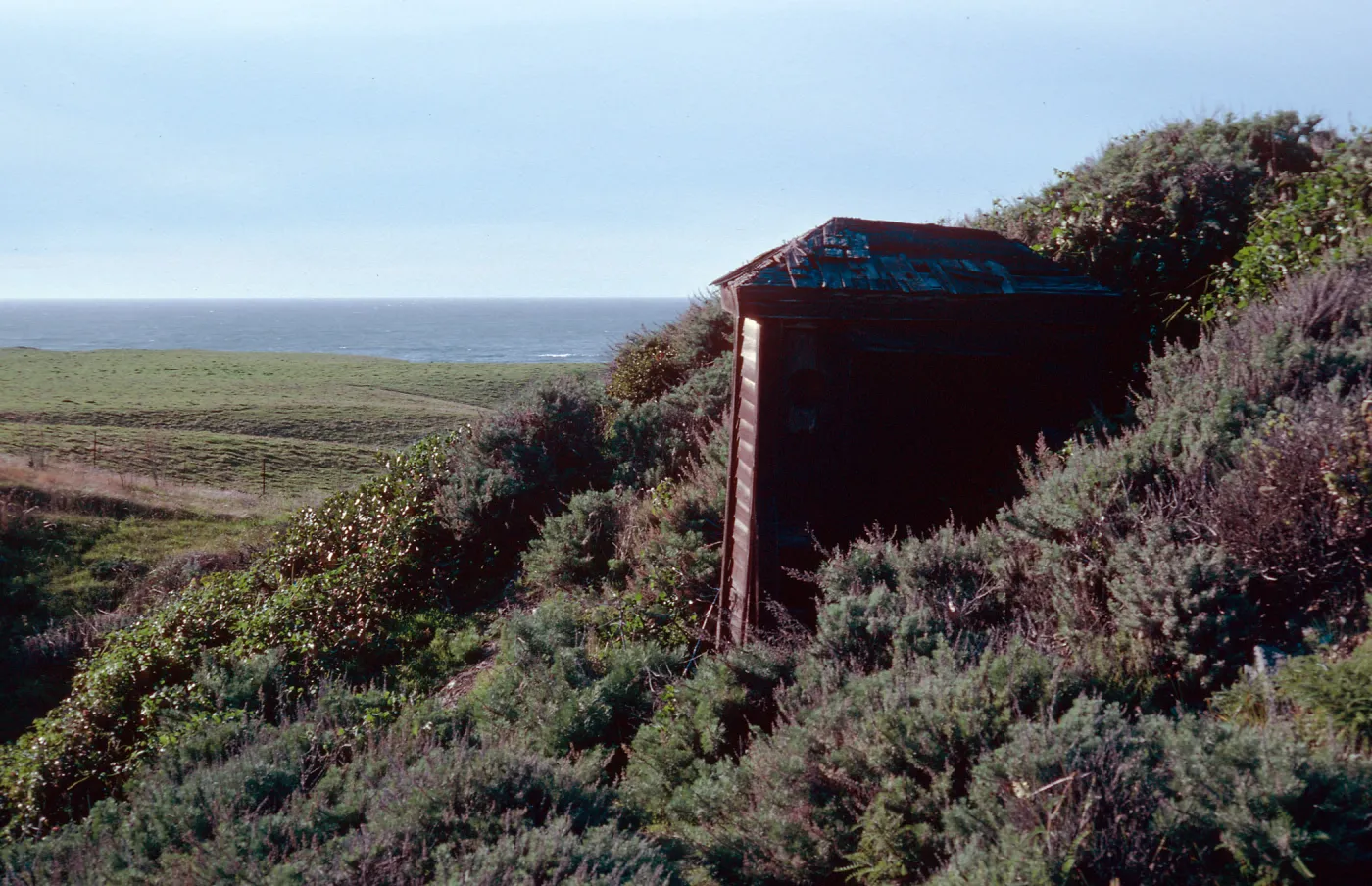outhouse, Christi Ranch, Santa Cruz Island