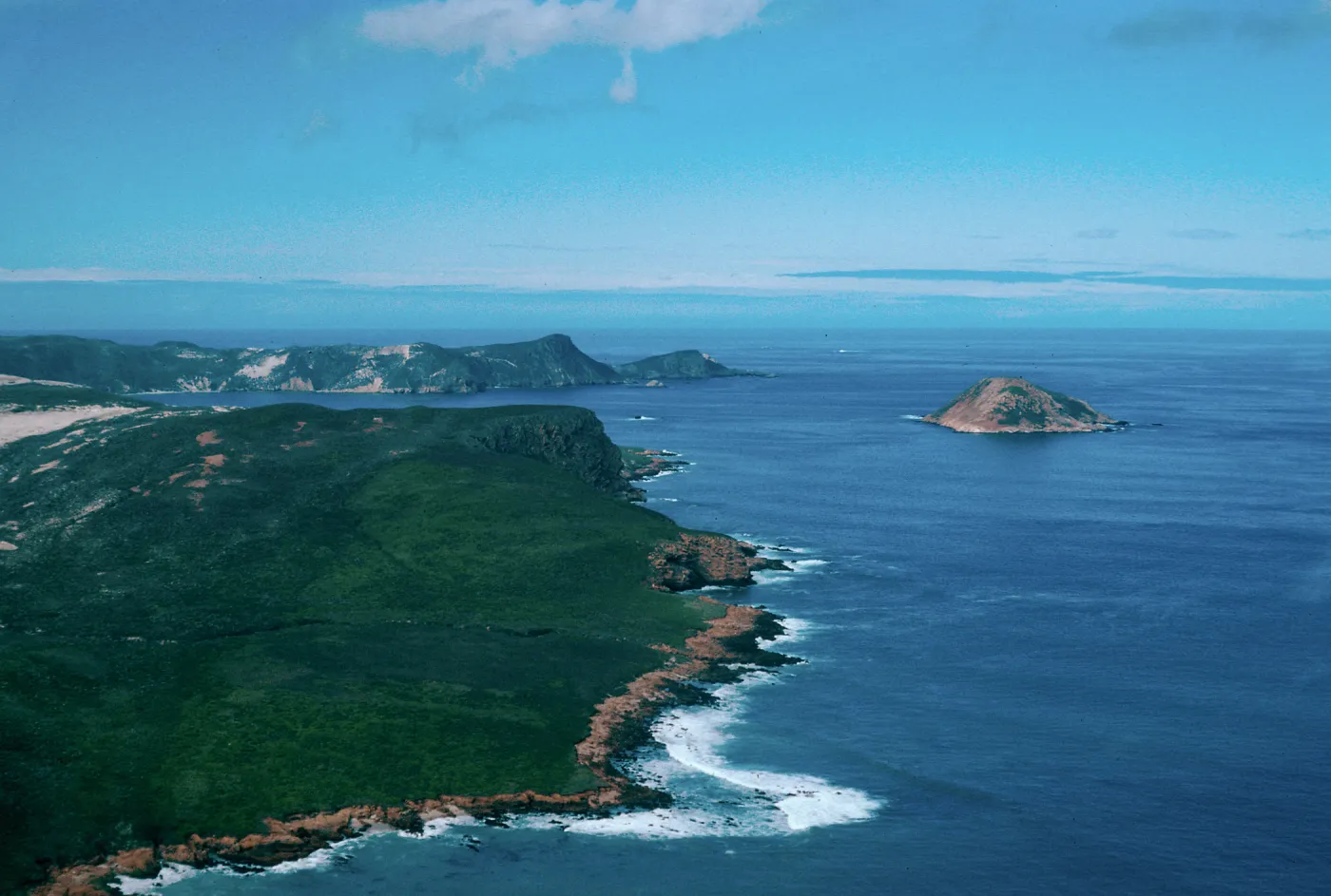 view of Cuyler Harbor & Prince Island, San Miguel Island