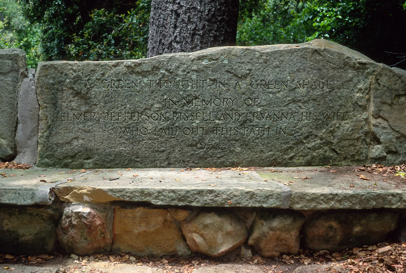 Bissell Bench, Santa Barbara Botanic Garden