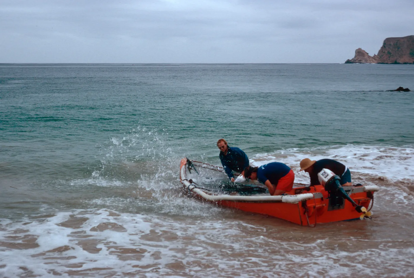 wet landing, Cañada Del Mar, San Miguel Island