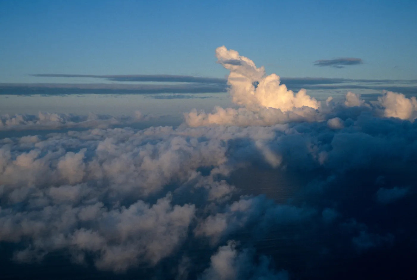 clouds on flight to San Nicolas Island