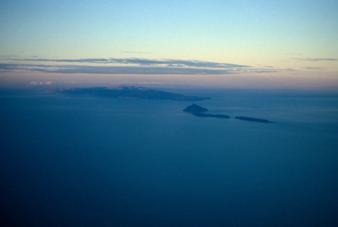 Santa Cruz, Anacapa Islands, on flight to San Nicolas Island