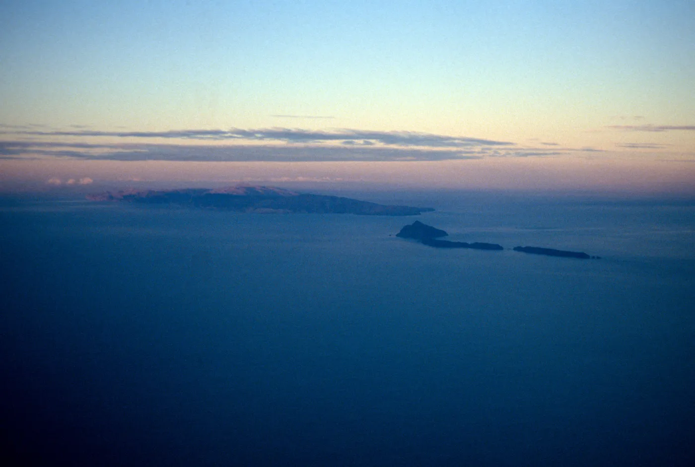 Santa Cruz, Anacapa Islands, on flight to San Nicolas Island