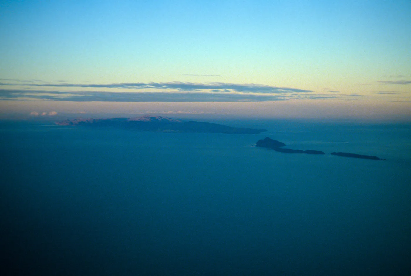 Santa Cruz, Anacapa Islands, on flight to San Nicolas Island