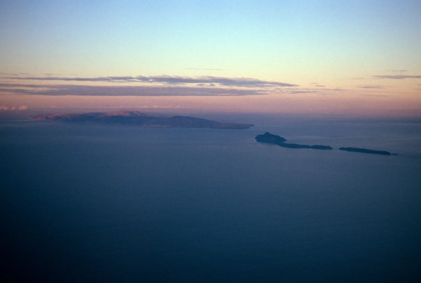 Santa Cruz, Anacapa Islands, on flight to San Nicolas Island