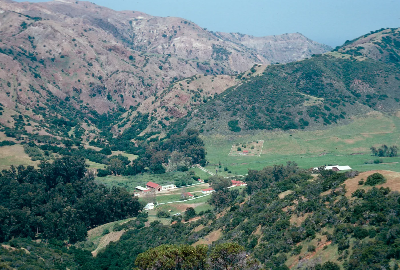Stanton Ranch, from South ridge, Santa Cruz Island