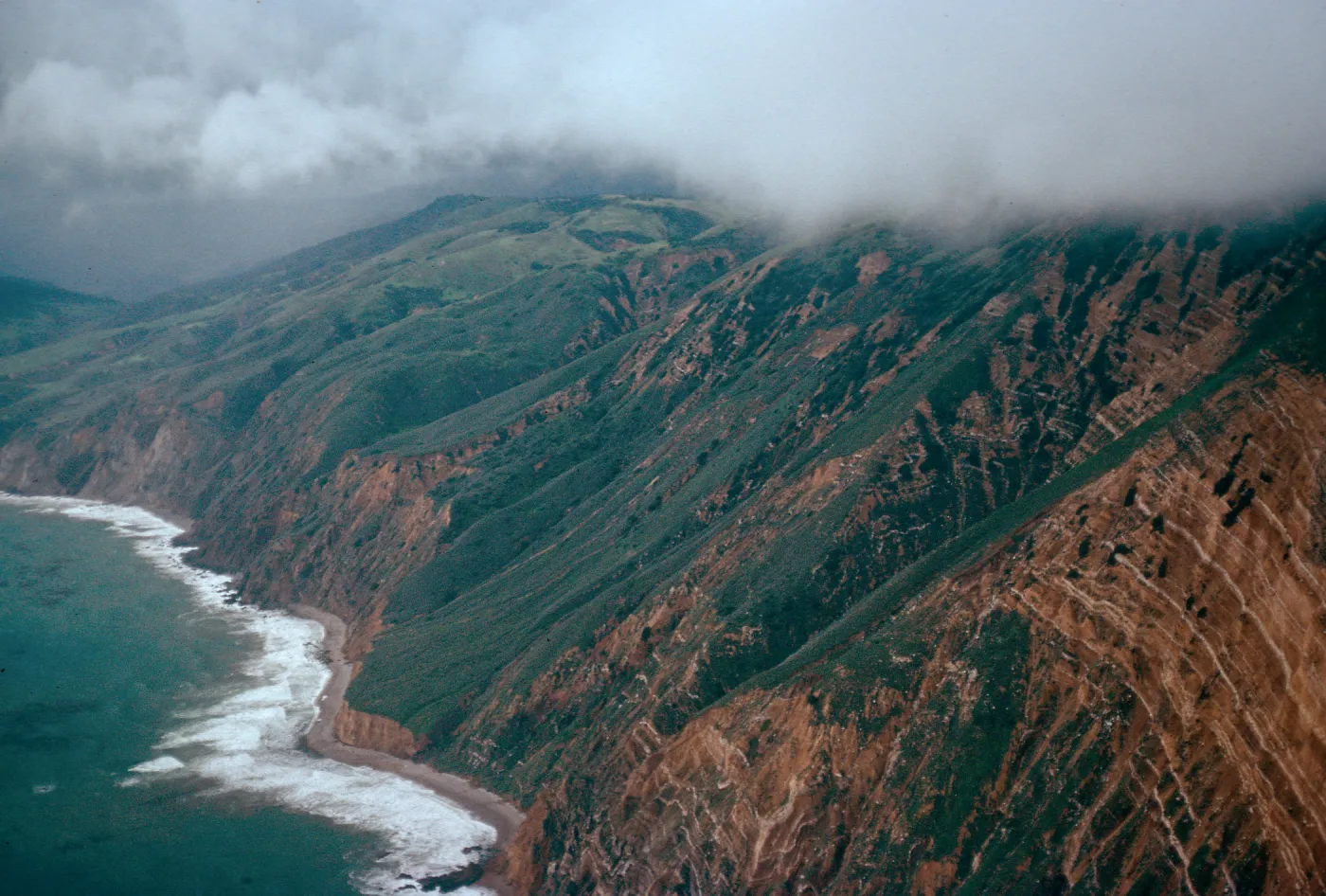 cliffs below navy base, Santa Cruz Island
