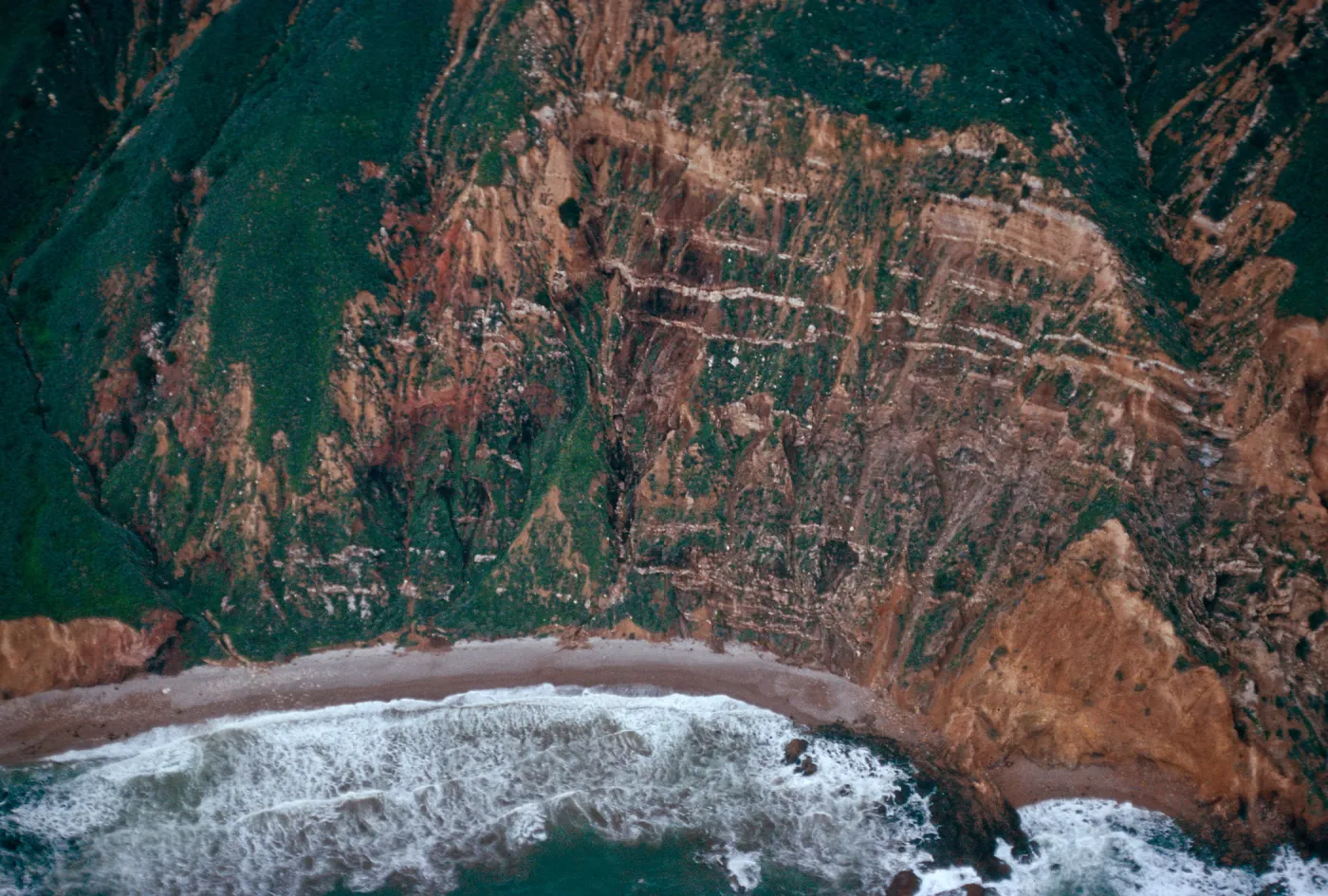 cliffs below navy base, Santa Cruz Island