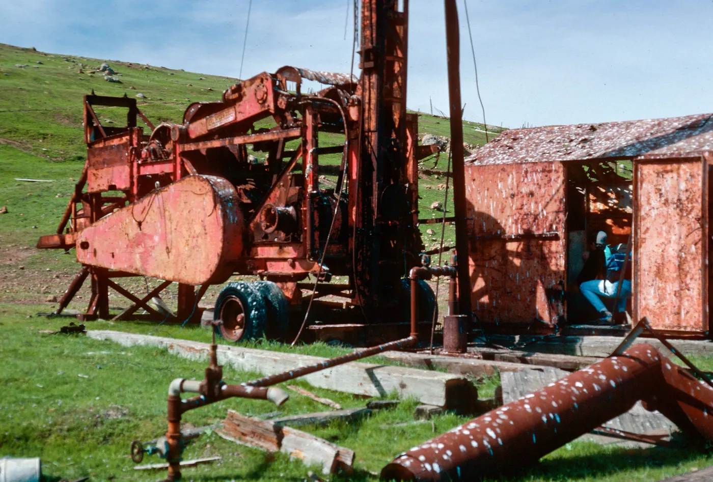 oil well, East end, Santa Cruz Island