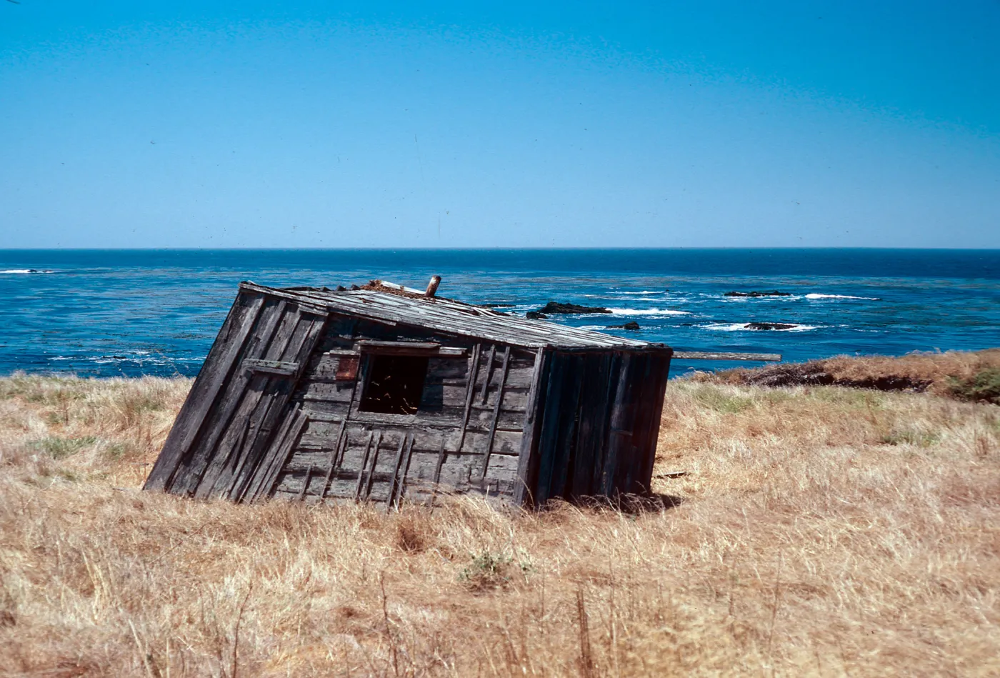 fishing shack, Morse Point, Santa Cruz Island