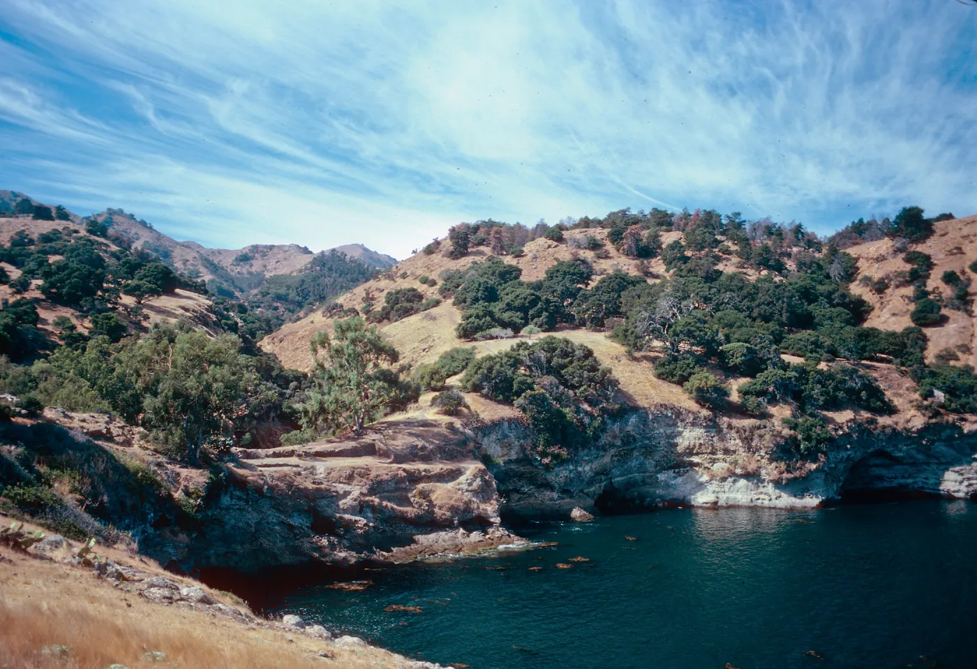 site of old resort, Pelican Bay, Santa Cruz Island