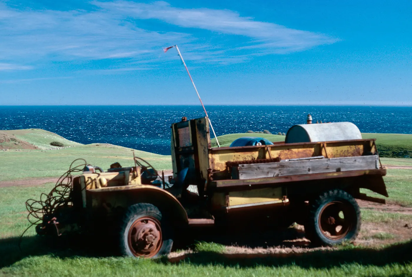 old truck, Smugglers airfield, Santa Cruz Island