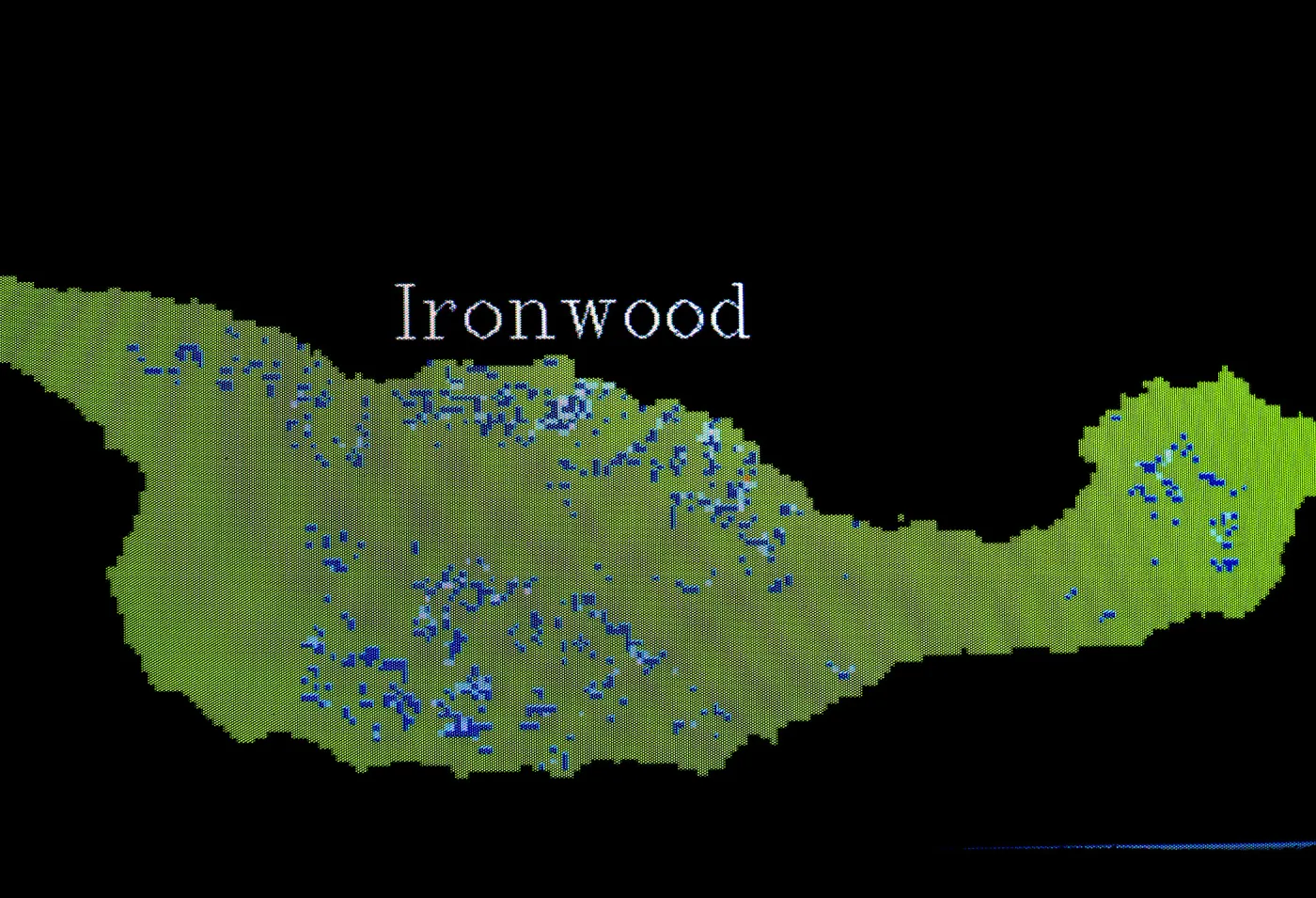 Lyonothamnus distribution, Santa Cruz Island