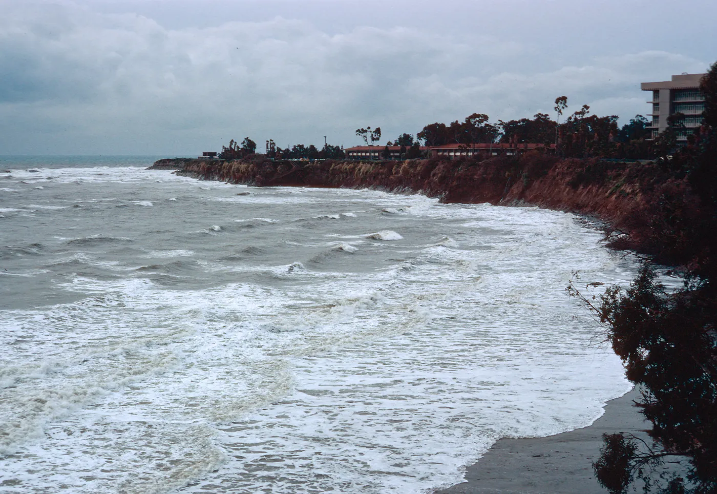 big storm, Campus Beach, UCSB, Santa Barbara County