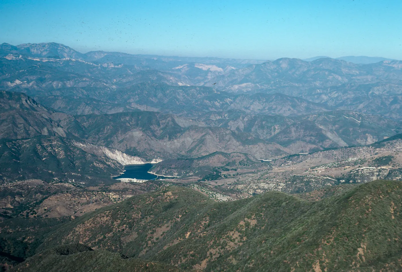 looking inland from La Cumbre Peak, Santa Barbara County
