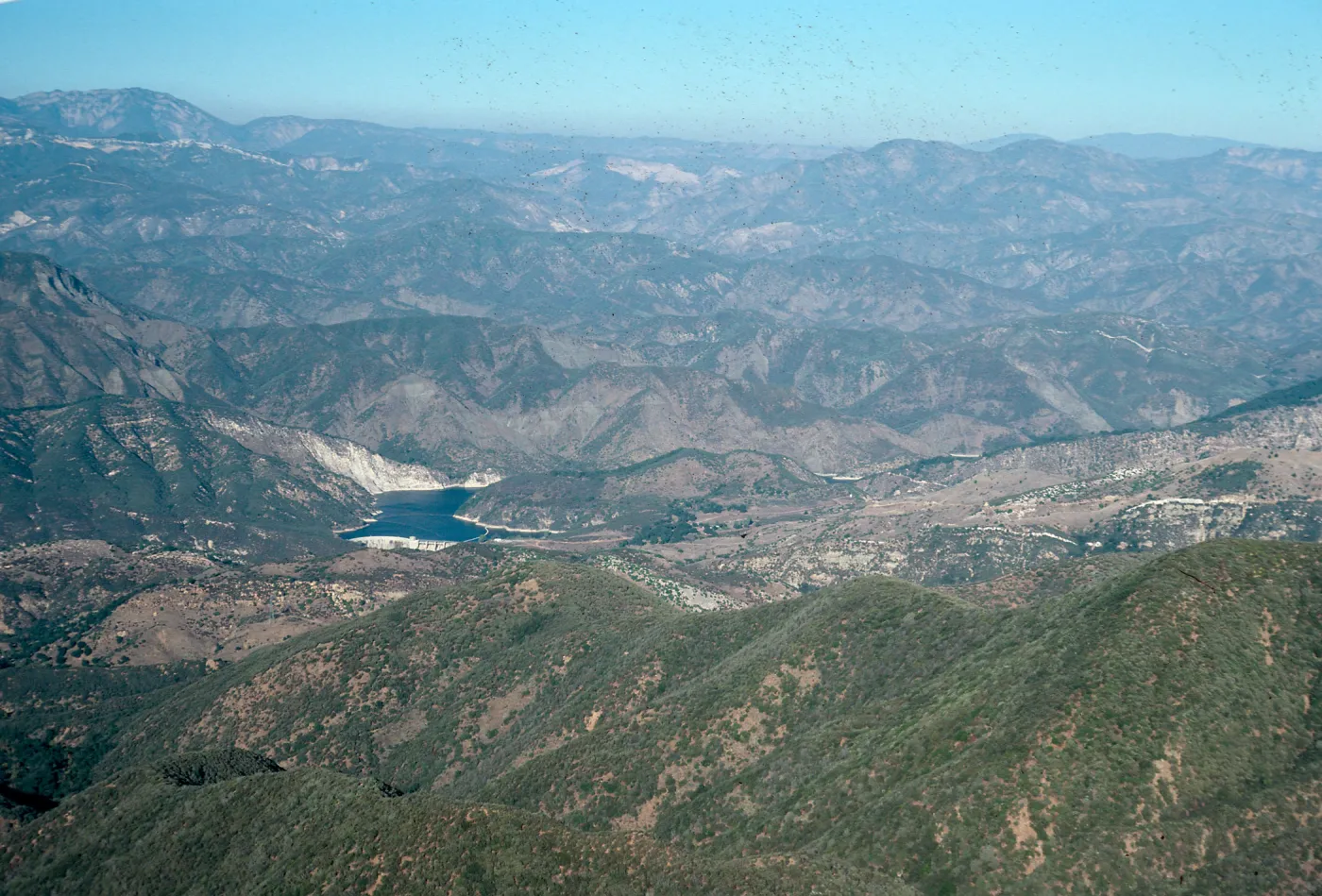 looking inland from La Cumbre Peak, Santa Barbara County