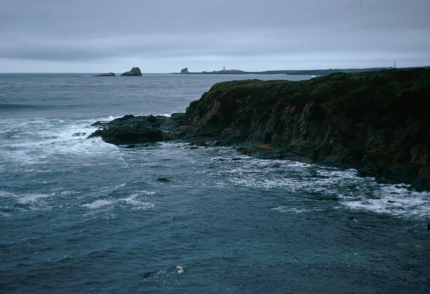 looking North toward Piedra Blanca Lighthouse, Piedra Blanca Light Station, San Luis Obispo County 